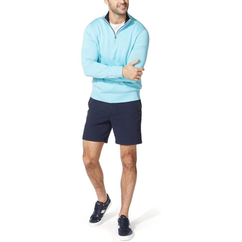Classic Fit Quarter Zip Knit Sweater