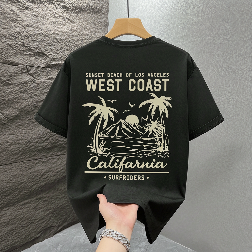 Graphic Print Short Sleeve Loose Fit T Shirt For Men Summer Wear