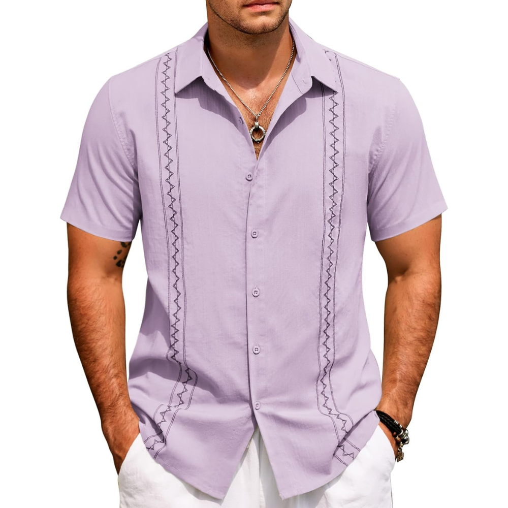 Summer Beach Button Down Shirt