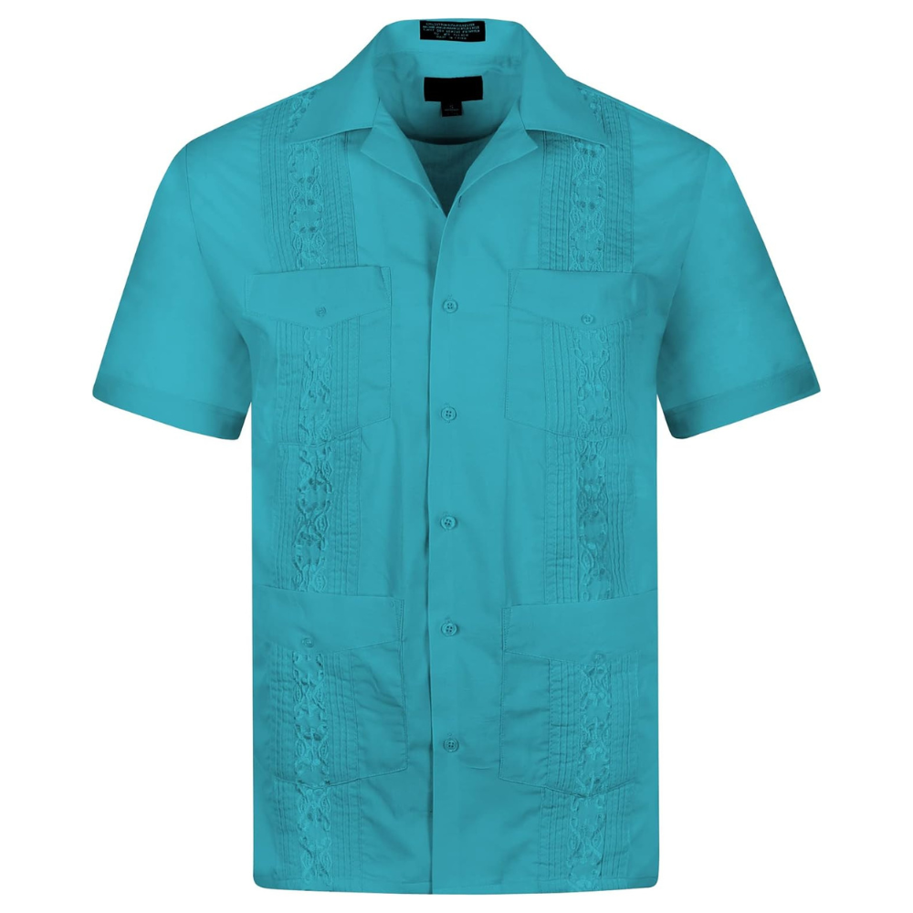 Short Sleeve Casual Wedding Beach Bartender Shirt