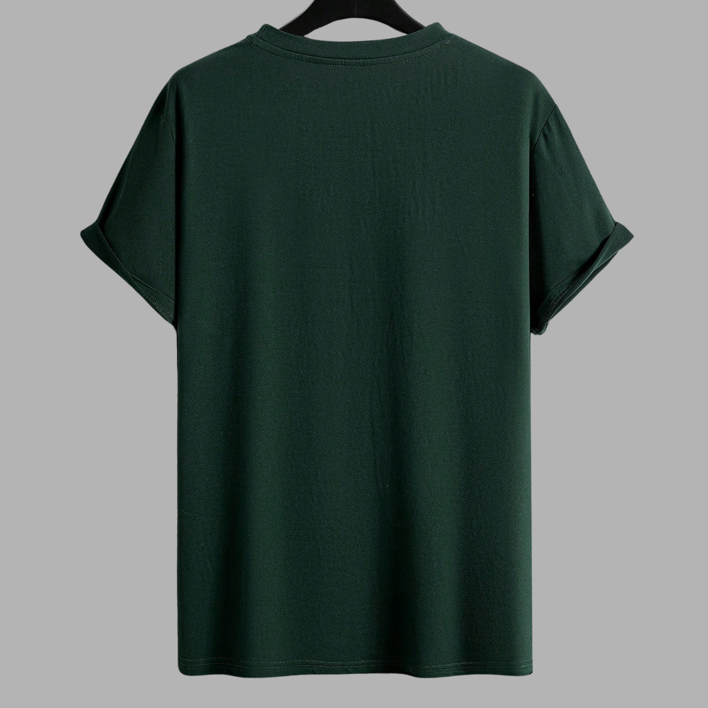 Short Sleeve Round Design T Shirt For Men