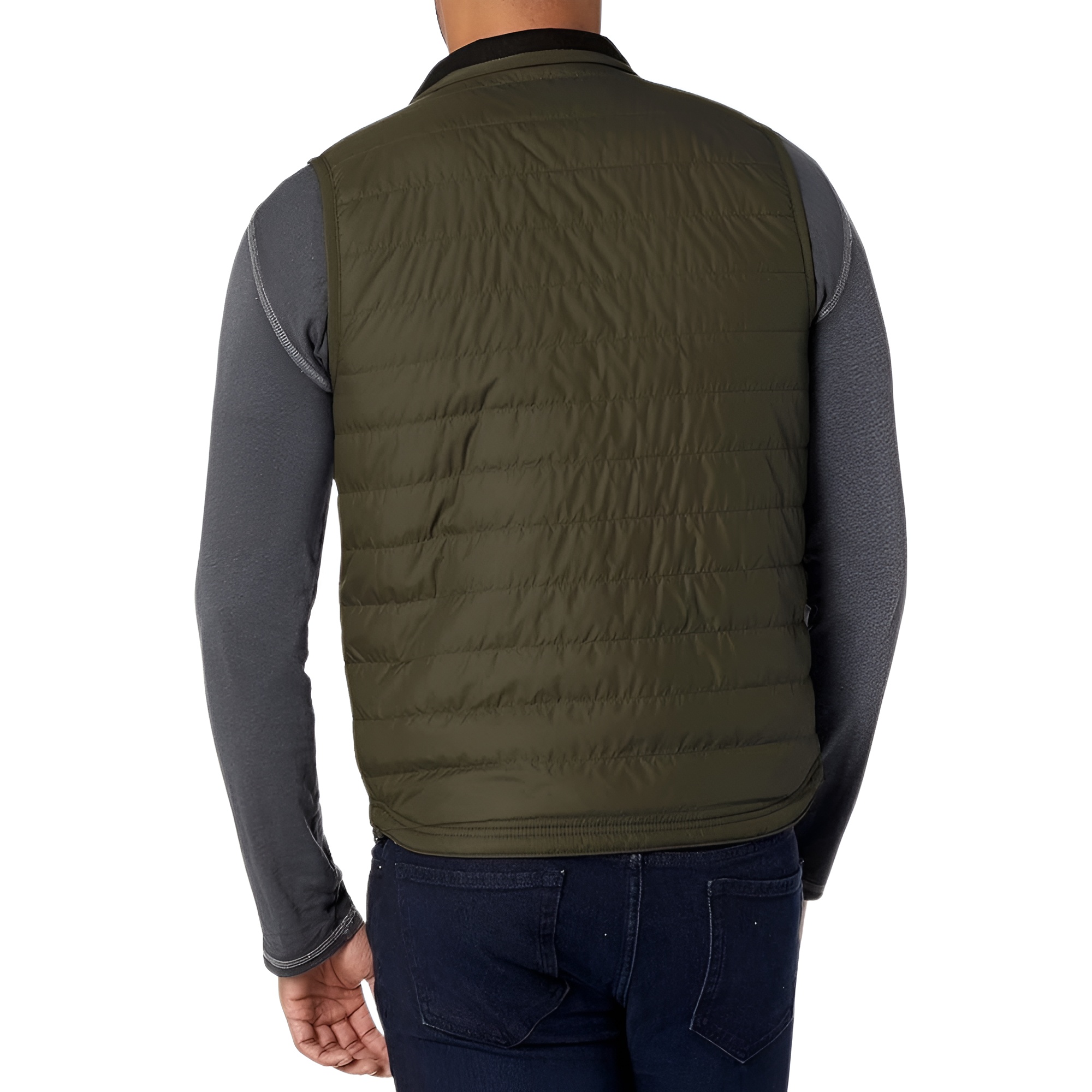 Lightweight Insulated Quilted Zip Front Outdoor Vest
