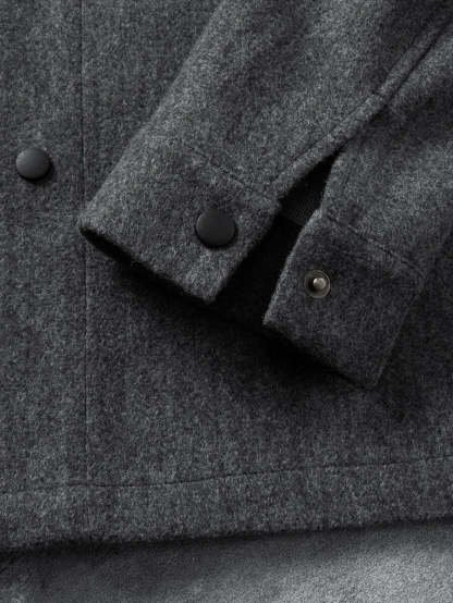 Casual Overcoat With Front Flap Pockets