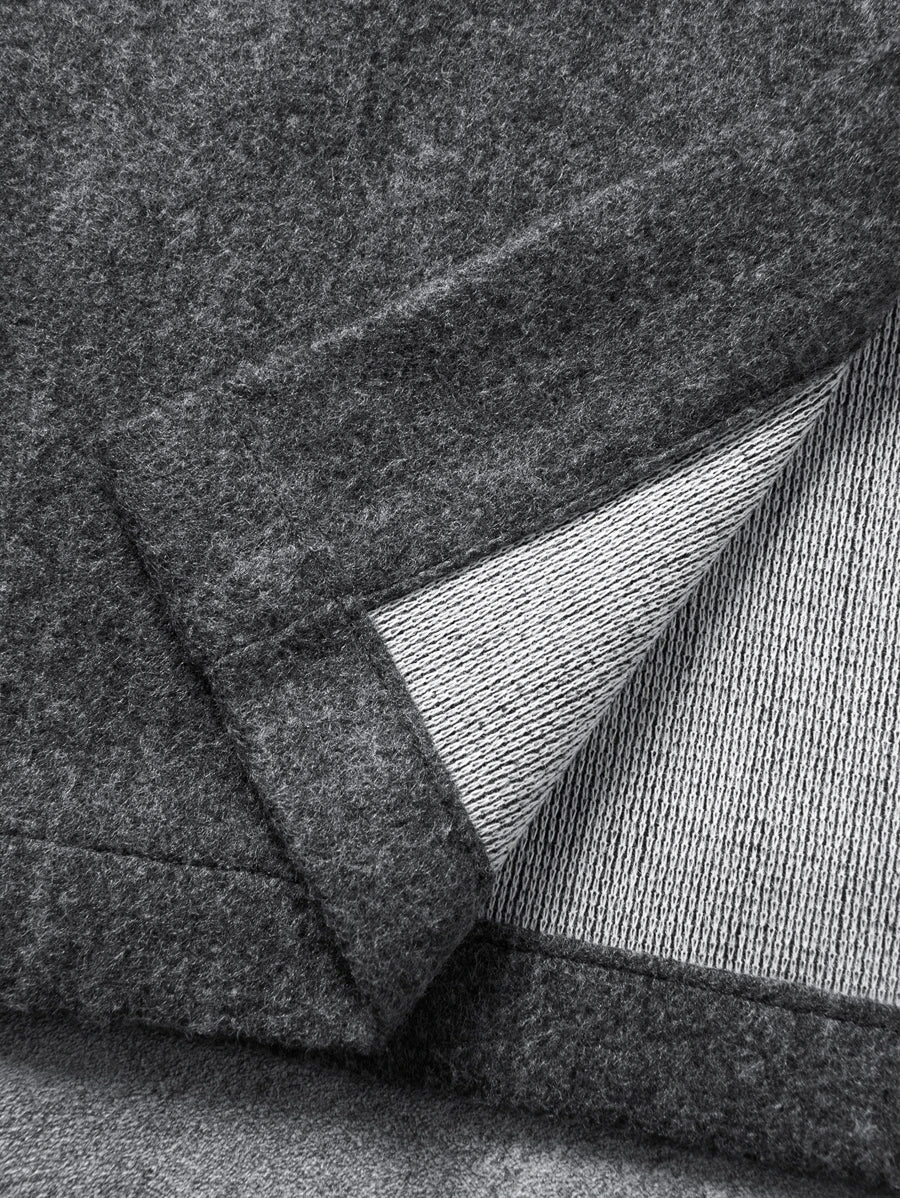 Casual Overcoat With Front Flap Pockets