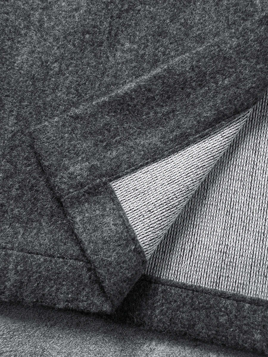 Casual Overcoat With Front Flap Pockets