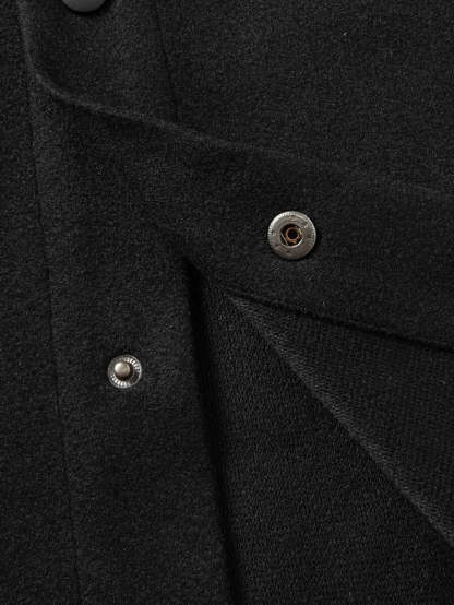 Casual Overcoat With Front Flap Pockets