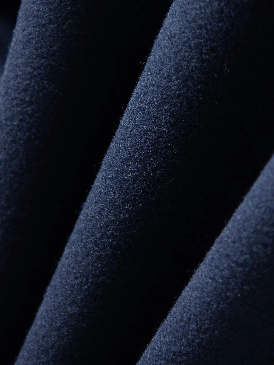 Casual Overcoat With Front Flap Pockets