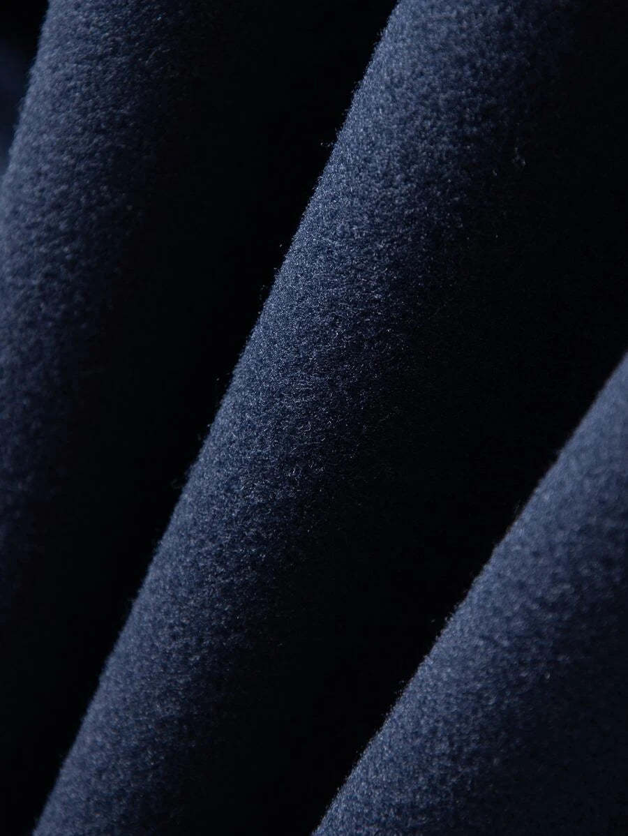 Casual Overcoat With Front Flap Pockets