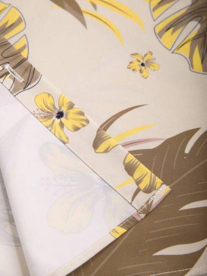 Tropical Print Pattern Shirt With Shorts