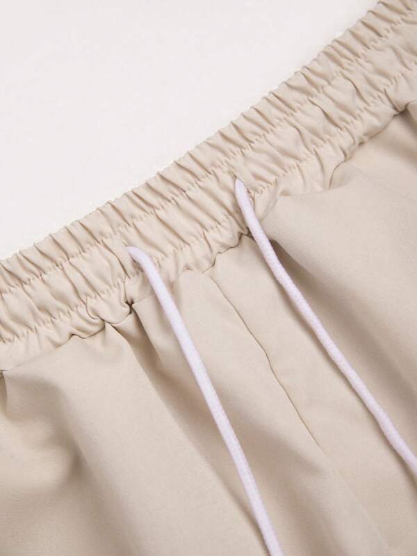 Tropical Print Pattern Shirt With Shorts