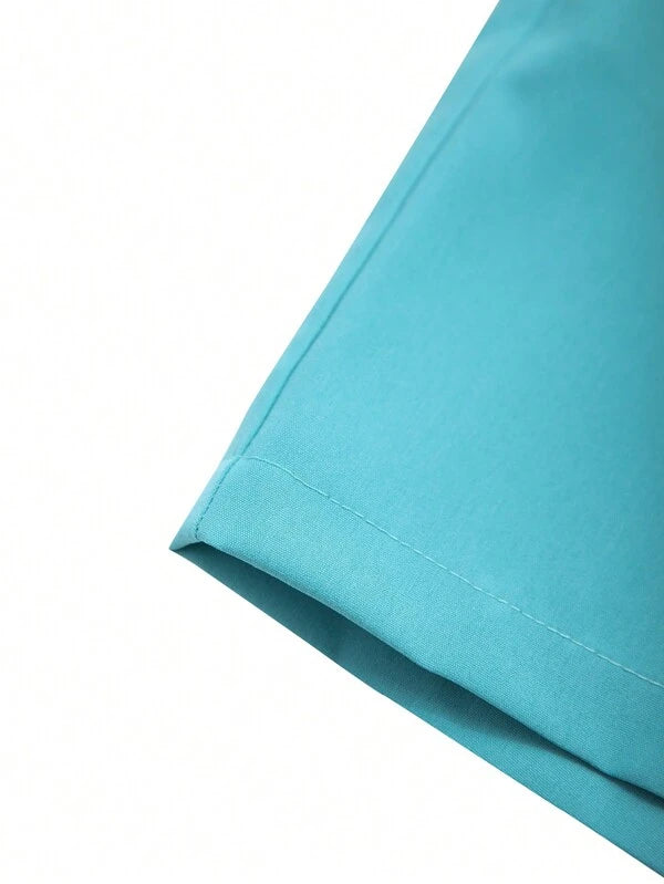 Tropical Print Pattern Shirt With Shorts