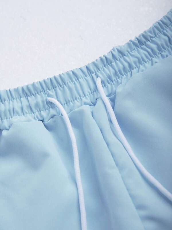 Tropical Print Pattern Shirt With Shorts