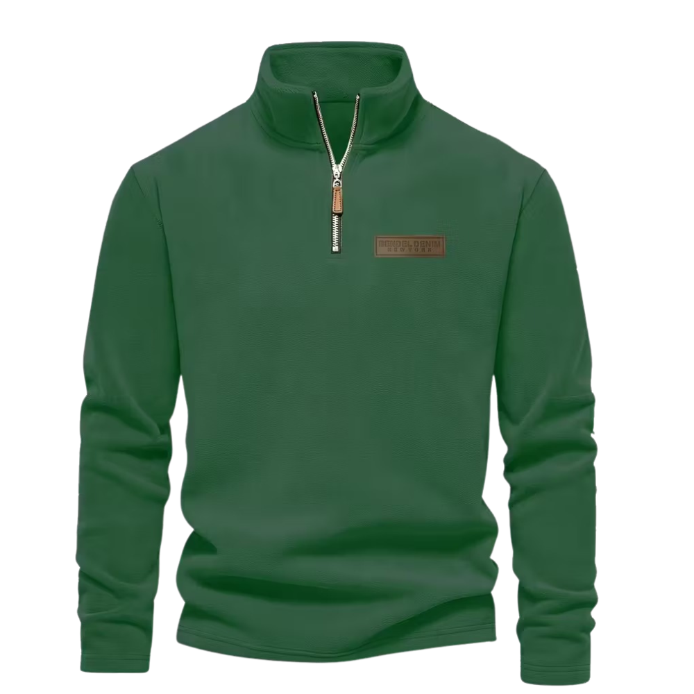 Half Zip Thermal Fleece Winter Sweater For Men