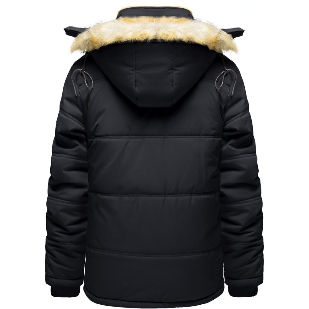 Men's Winter Jacket with Hood Water Repellent Windproof Thicken Parka Winter Coat