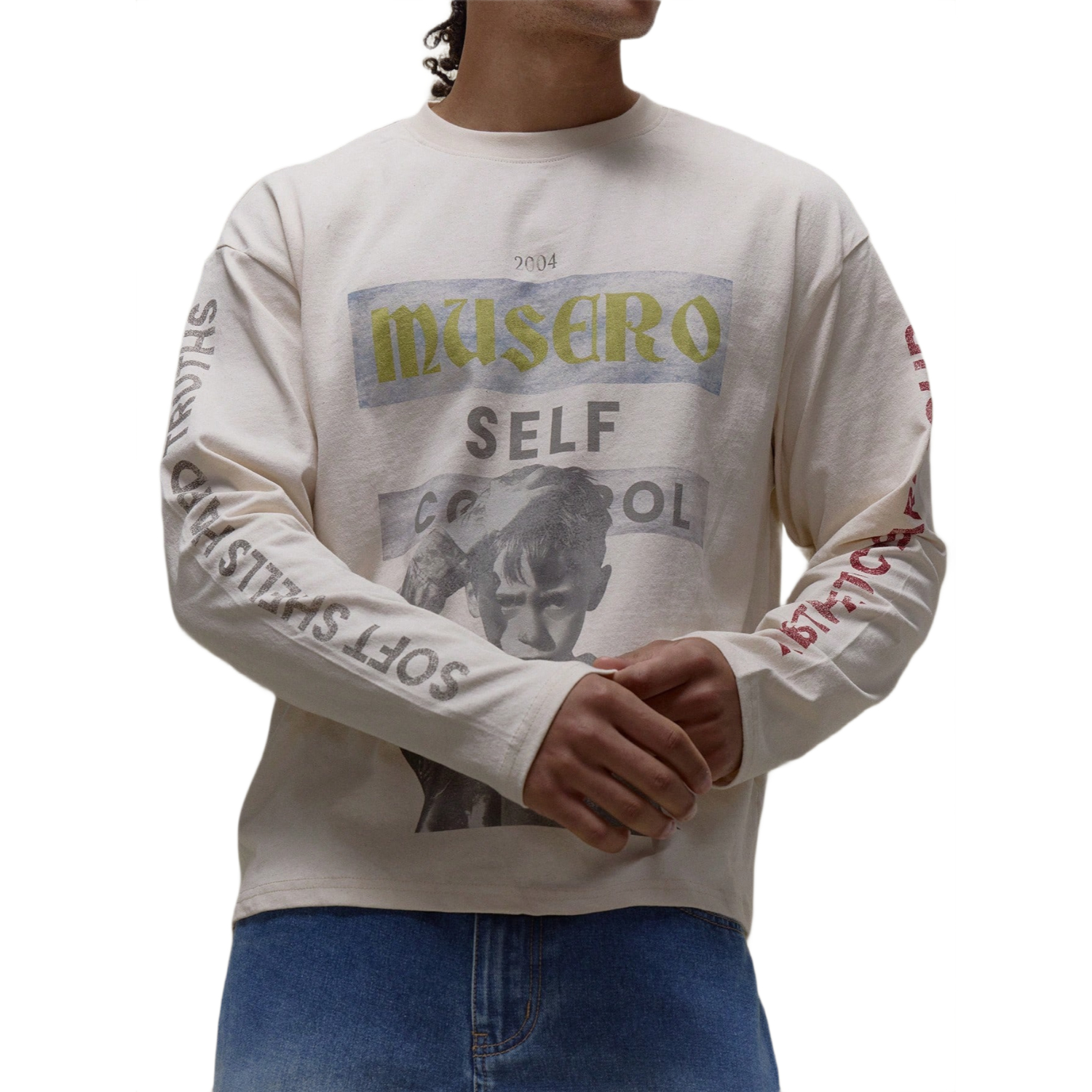 Oversized Graphic Long Sleeve T Shirt for Men