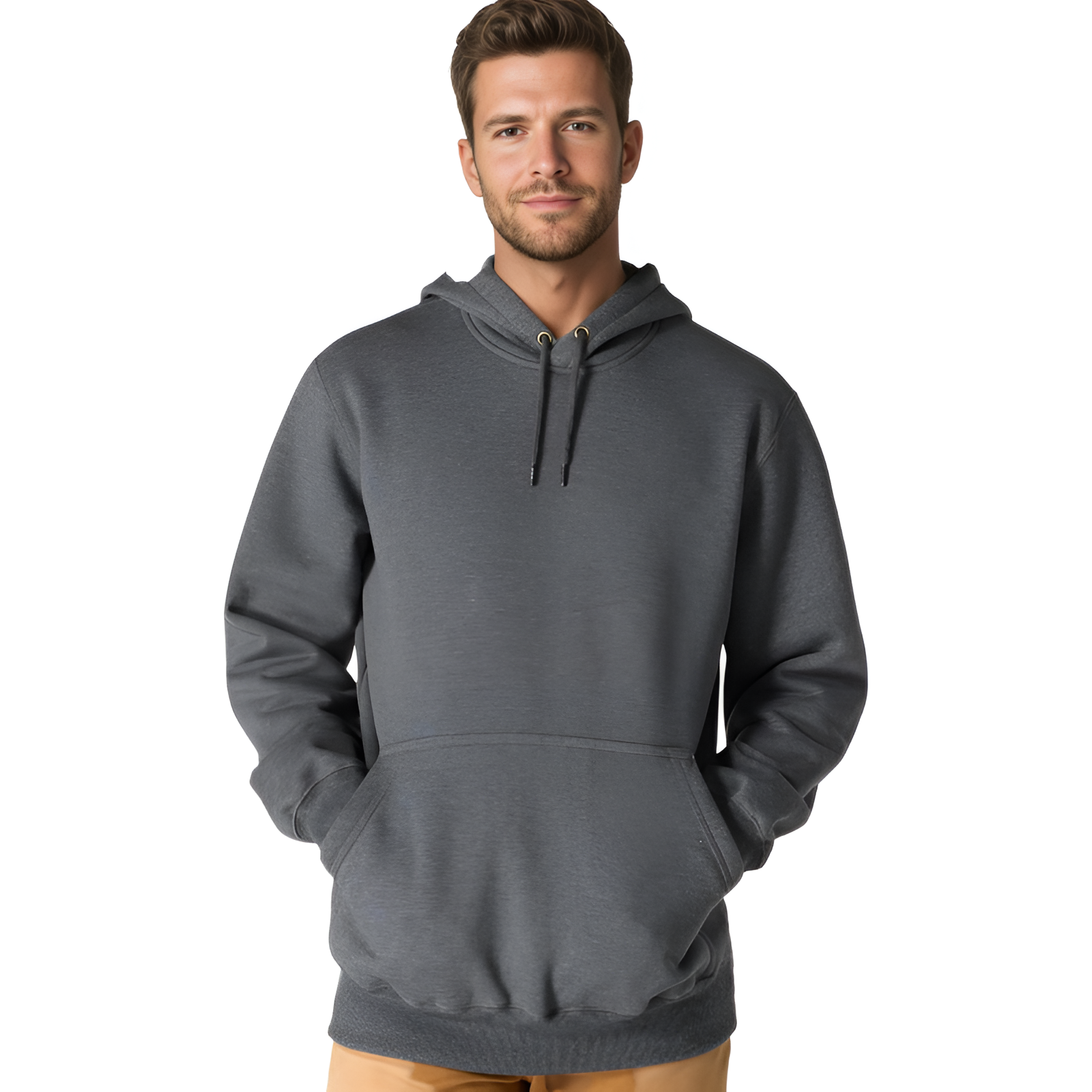 Paxton Hooded Pullover Sweatshirt With Ribbed