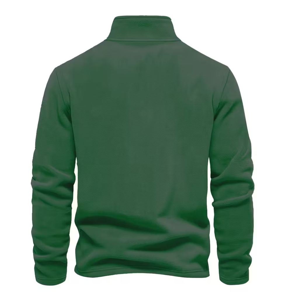 Half Zip Thermal Fleece Winter Sweater For Men