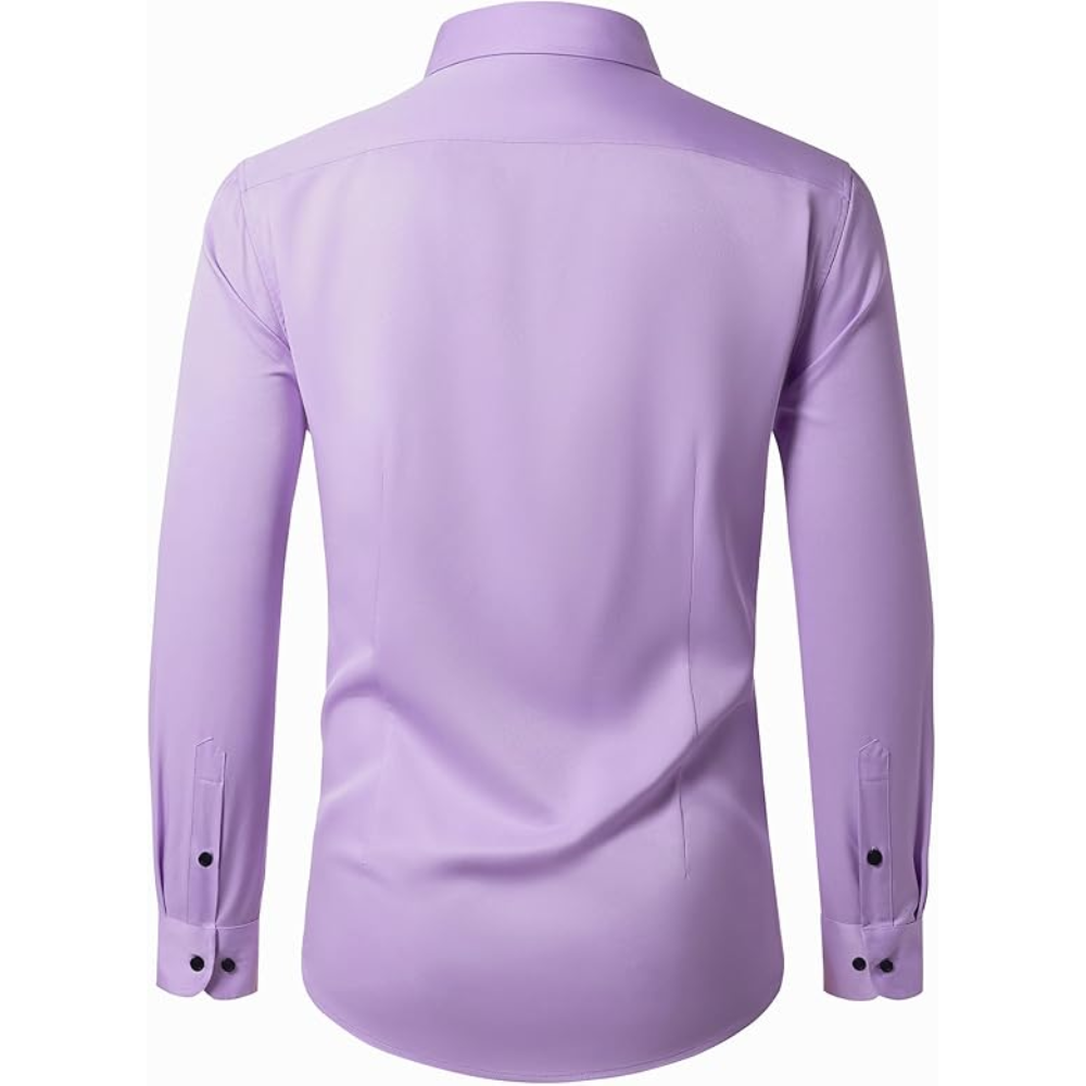 Sleeve And Stretch Wrinkle Dress Shirt Long Sleeve For Men