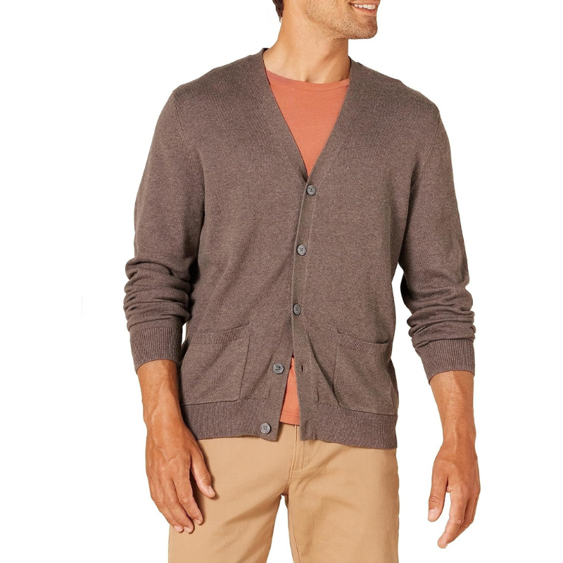 Button Front Knit Cardigan Long Sleeve