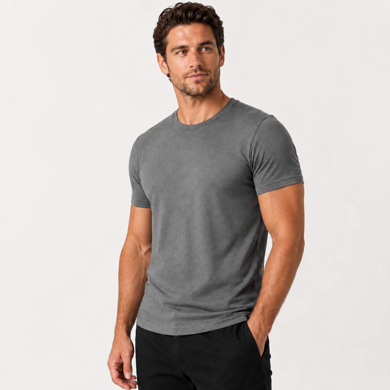 Short Sleeve Crew Style T Shirts For Men