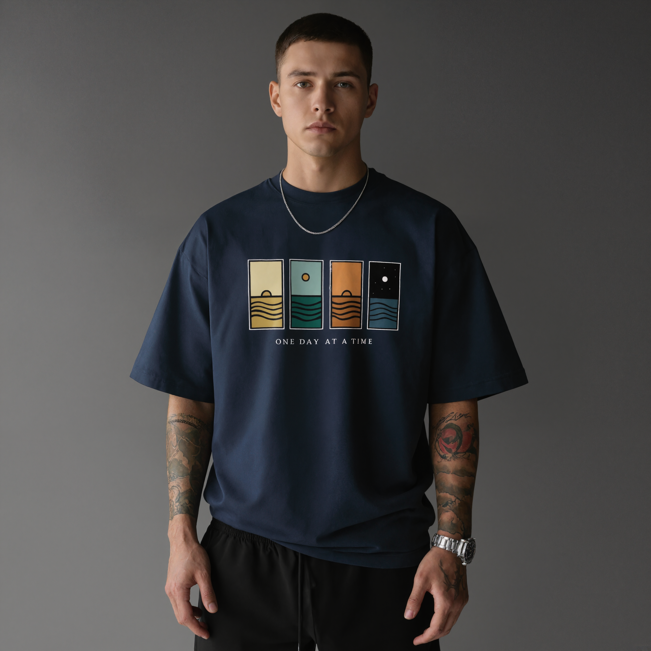Graphic Print Short Sleeve T Shirt For Men