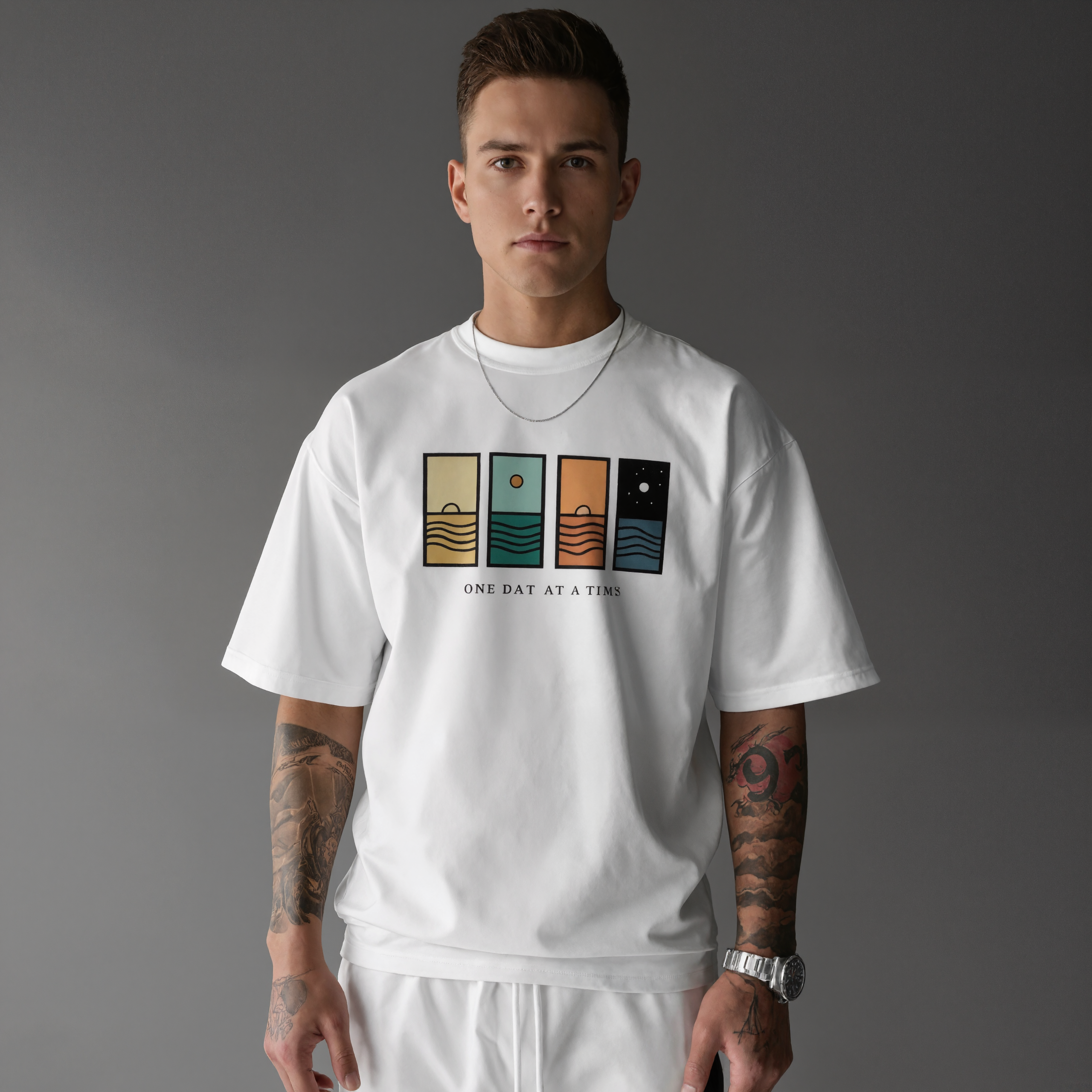 Graphic Print Short Sleeve T Shirt For Men