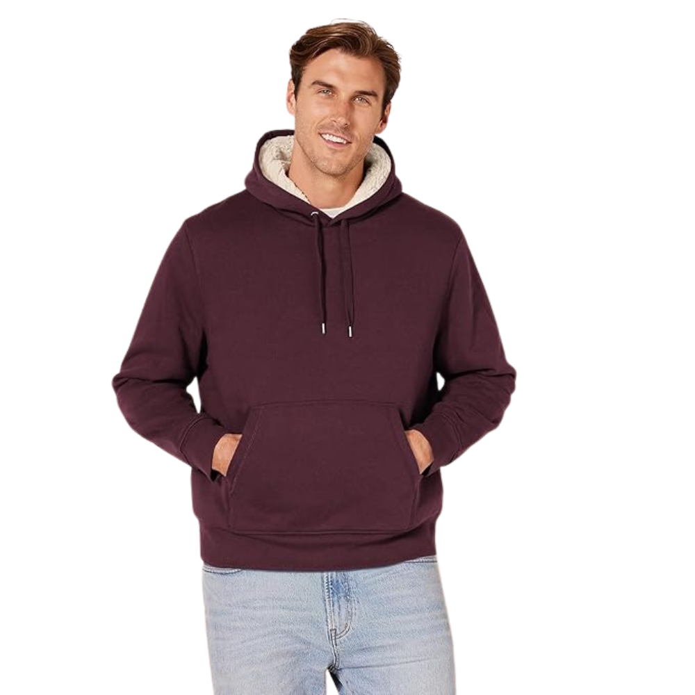 Men’s Sherpa-Lined Pullover Hoodie