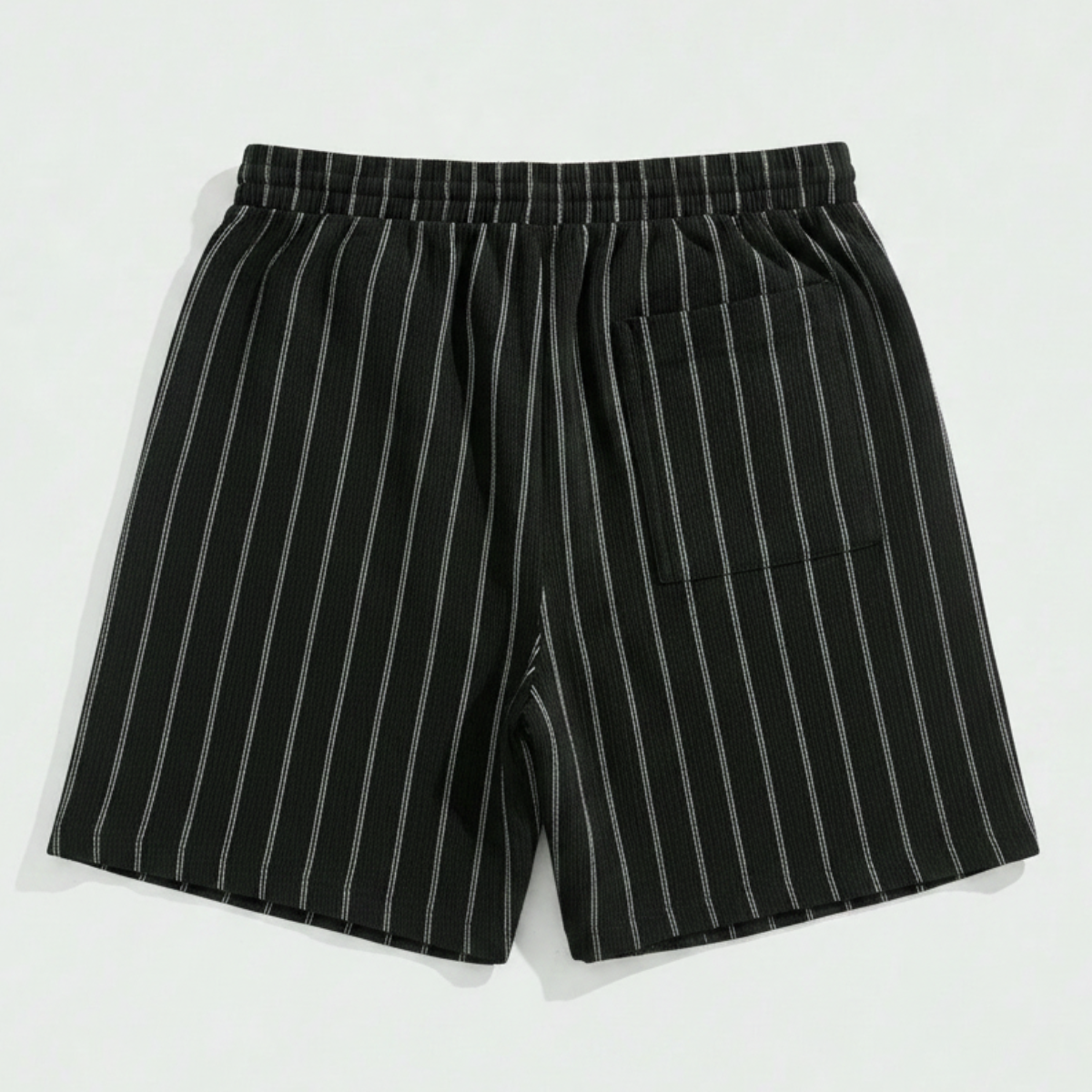 Striped Print Drawstring Casual Vacation Shorts For Men