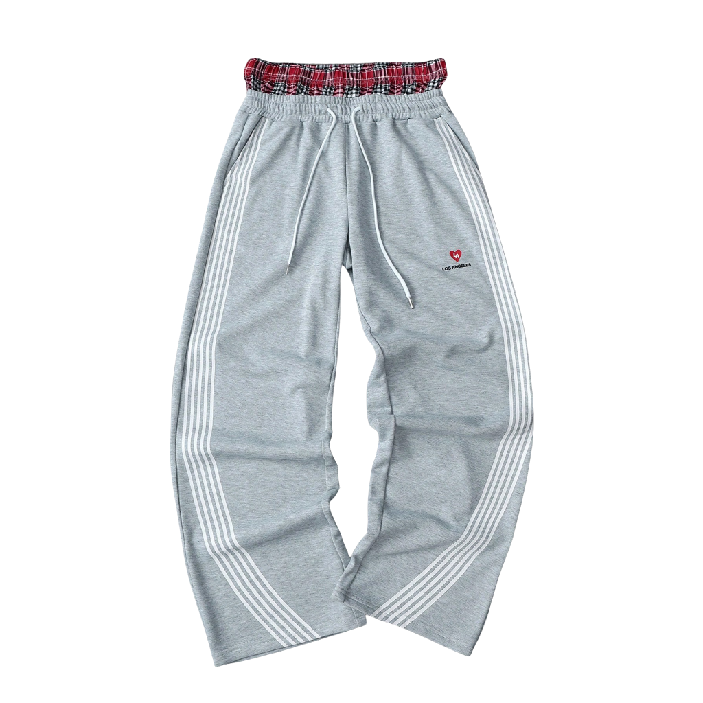 Loose Fleece Drawstring Sweatpants With Wide For Men