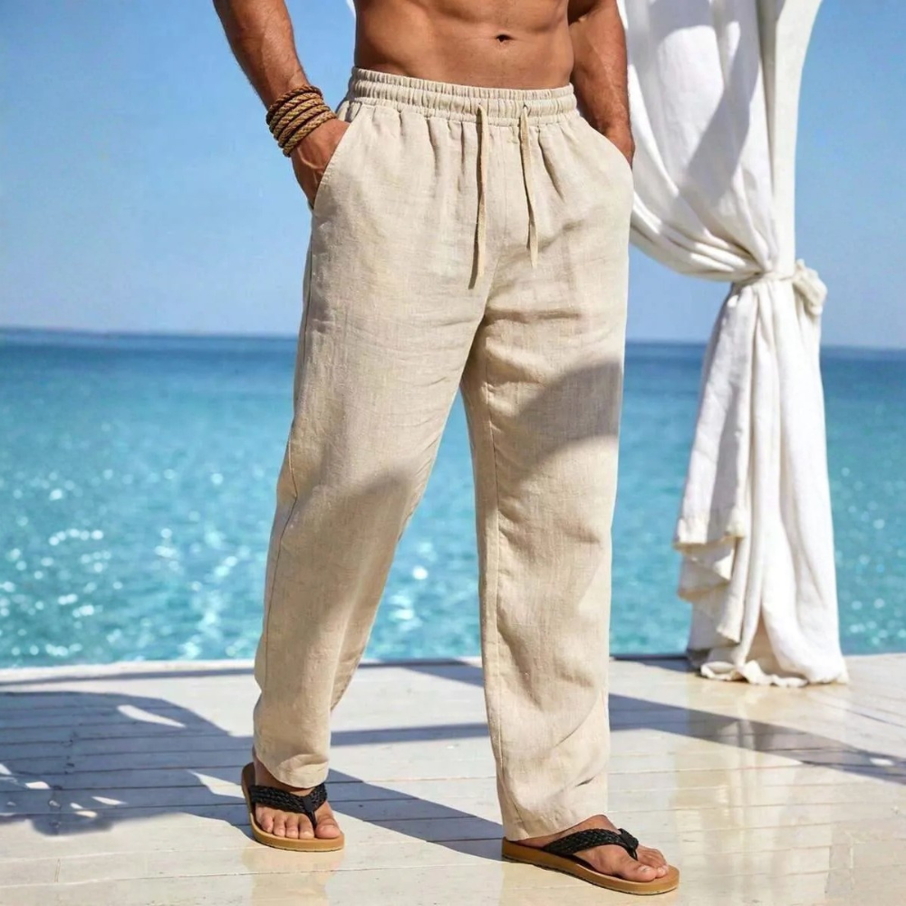 Casual And Comfortable Loose Fit Pants With Pockets For Men