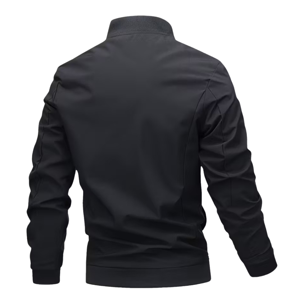 Letter Embroidered Bomber Jacket For Men