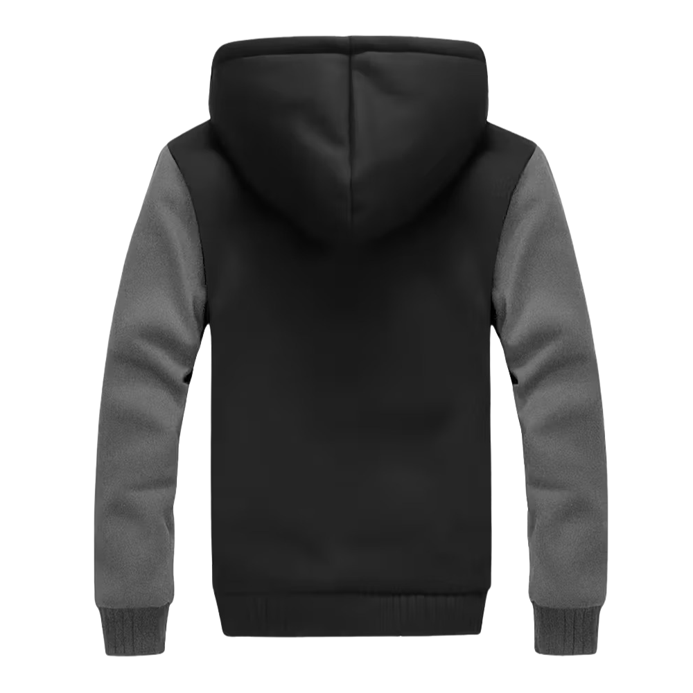 Warm Fleece Hooded Jacket For Men