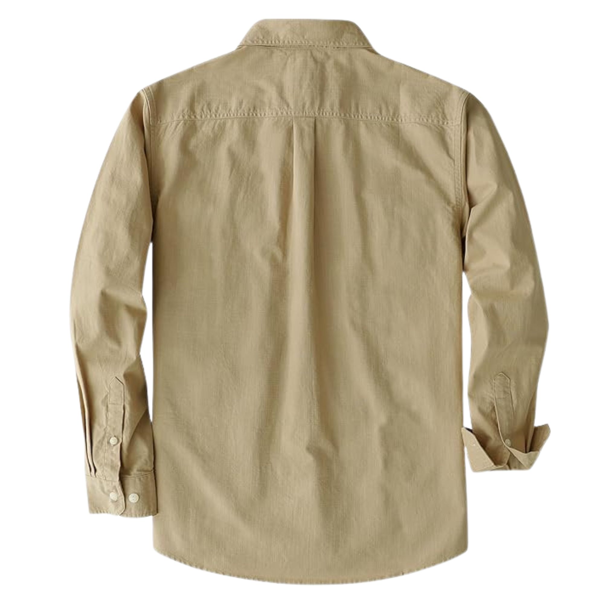 Cotton Chambray Button Up Work Shirt Regular Fit