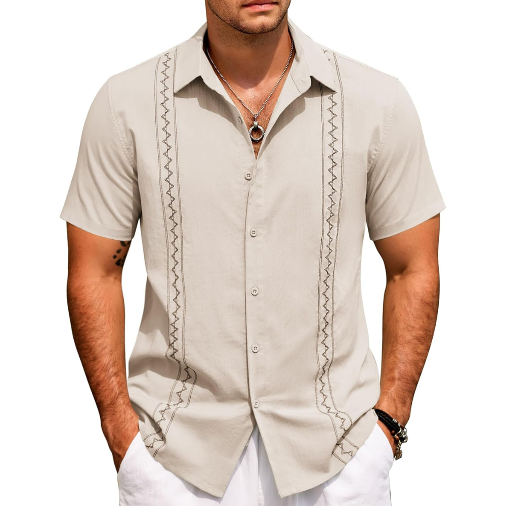 Summer Beach Button Down Shirt