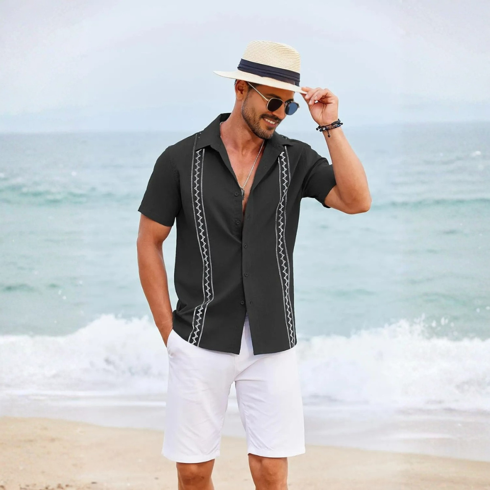 Summer Beach Button Down Shirt
