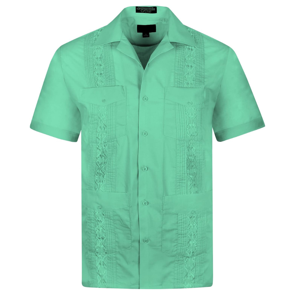 Short Sleeve Casual Wedding Beach Bartender Shirt