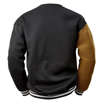 Casual Polyester Teddy Bear Sweatshirt For Men