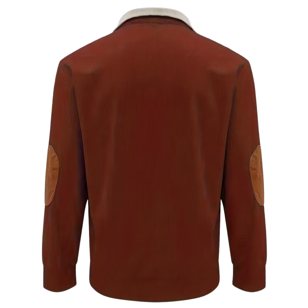 Stylish Contrast Color Long Sleeve Shirt For Men