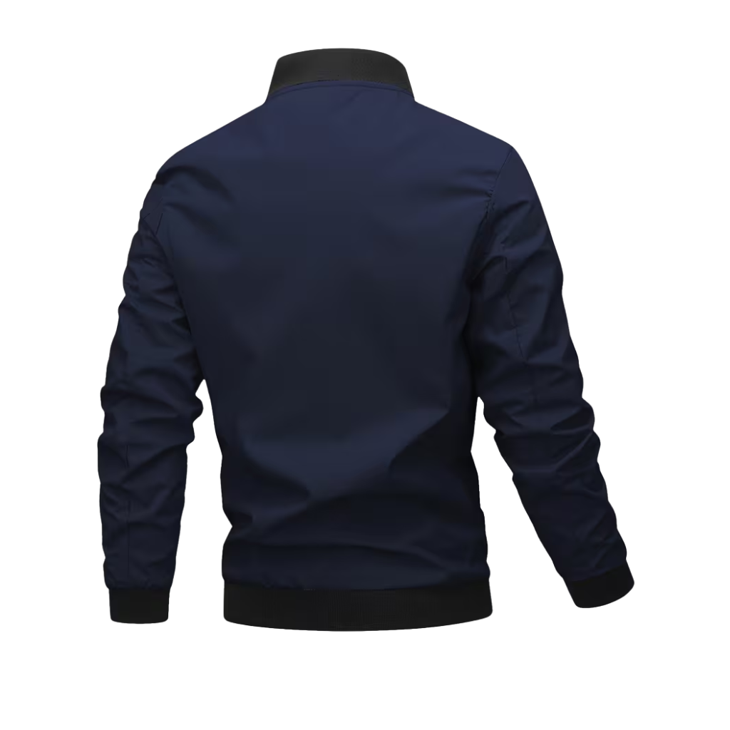 Letter Embroidered Bomber Jacket For Men