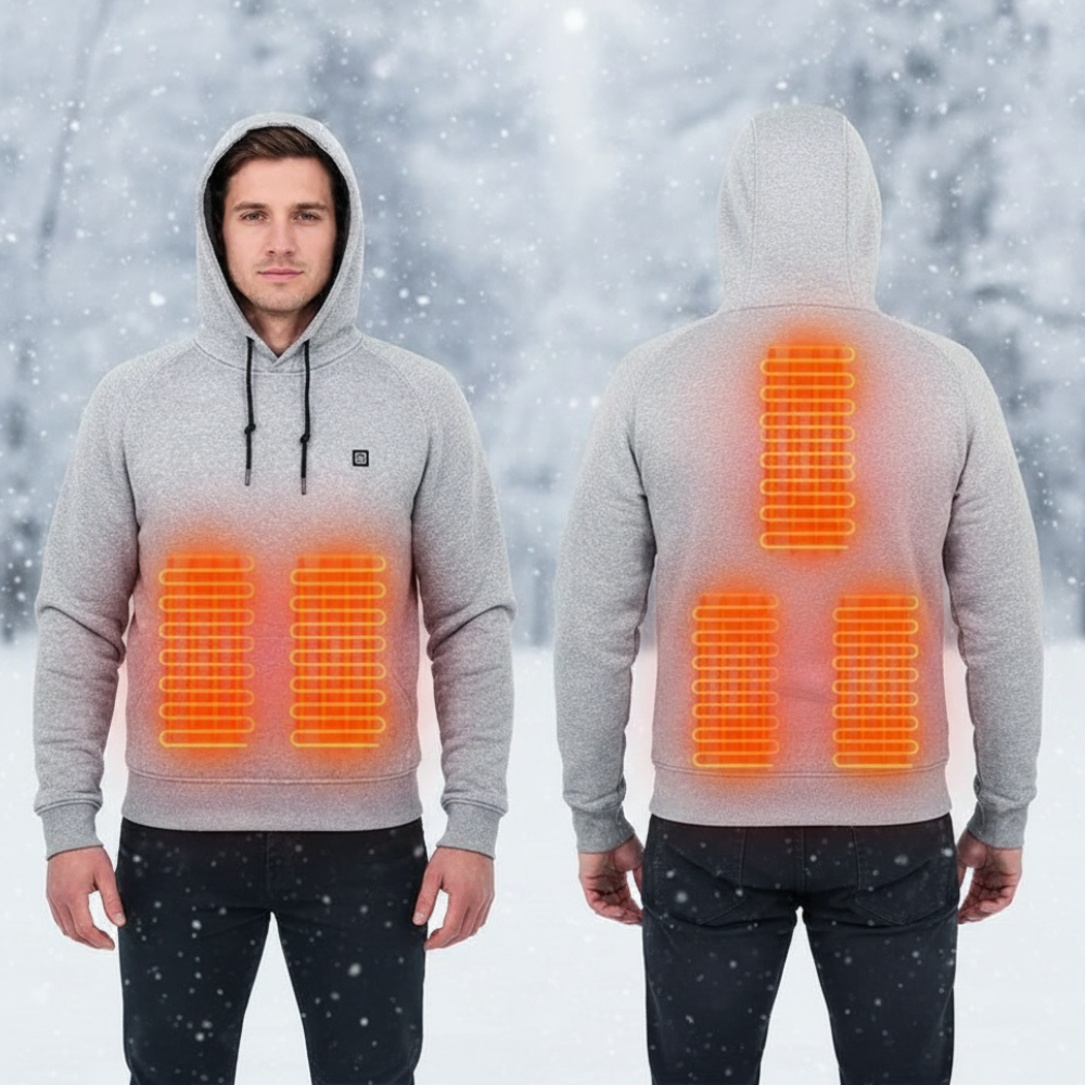 Heated Hoodie - Cozy Thermal Wear for Outdoor Comfort