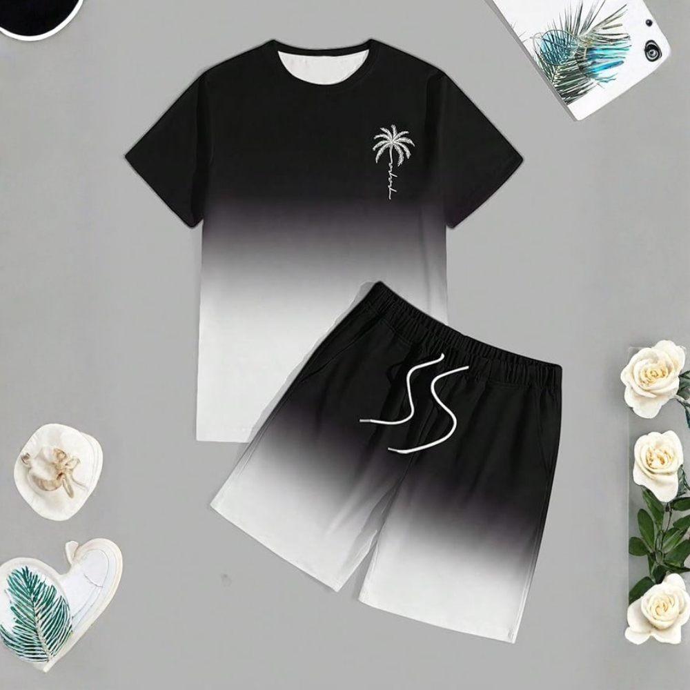 Beach Short And Tshirt Set For Men