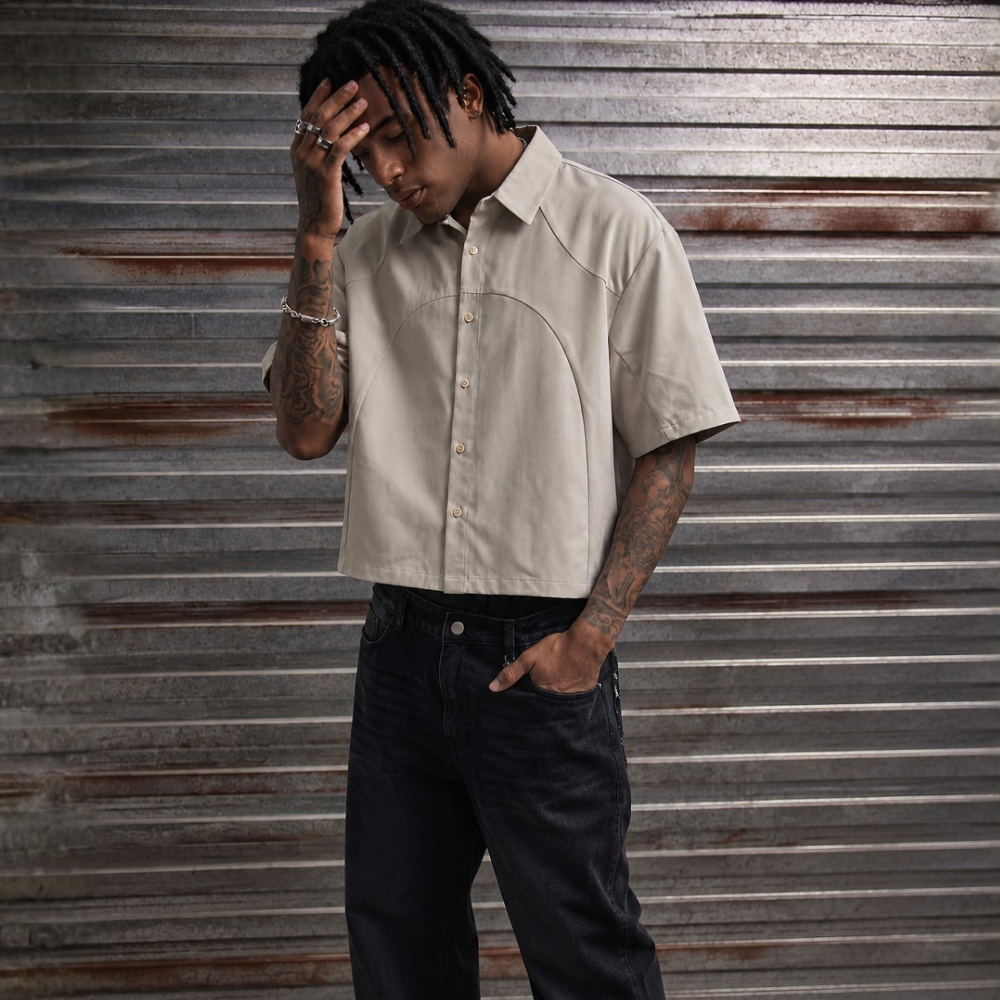 Casual Single Breasted Versatile Shirt For Men