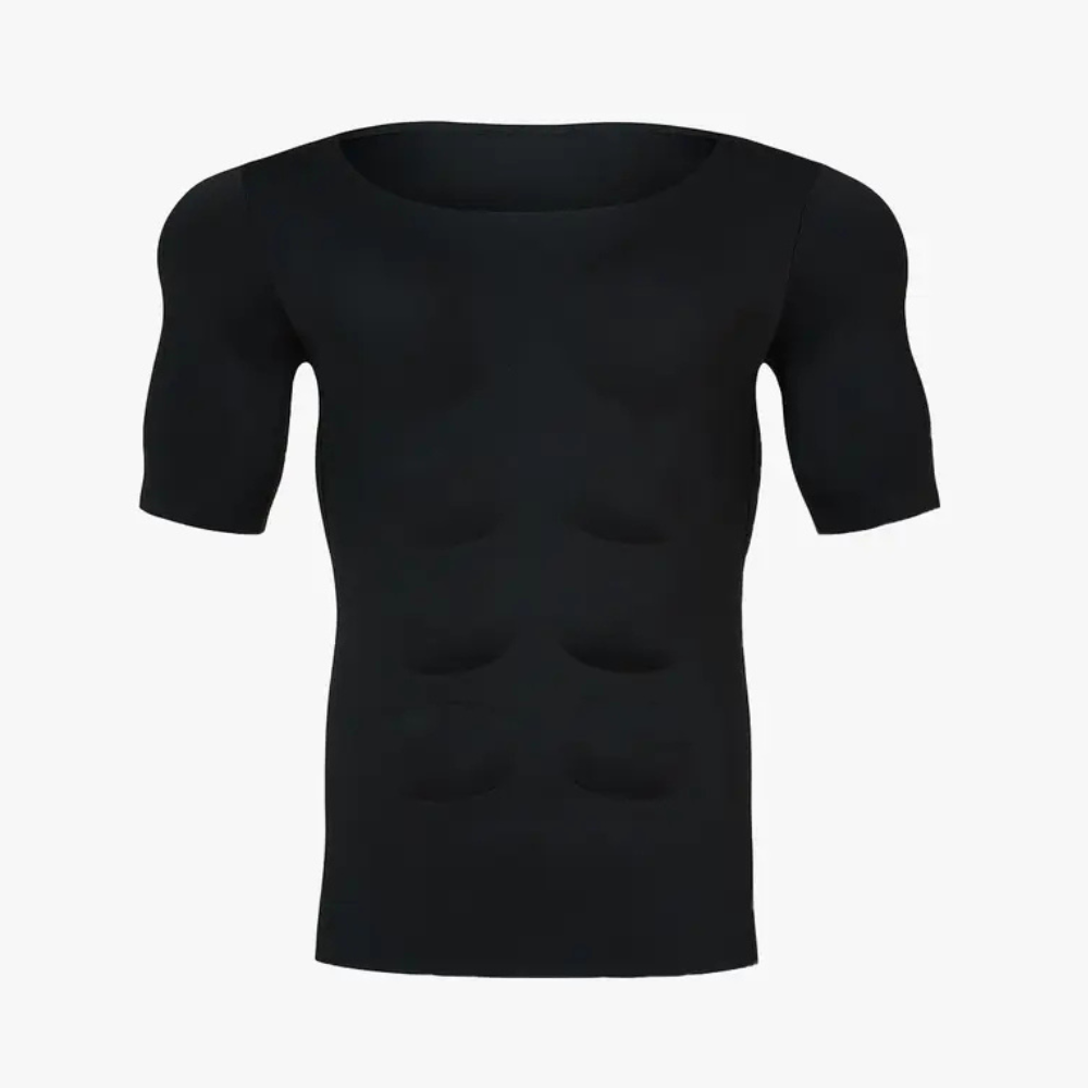Invisible Seamless Muscle Enhancing T Shirt With Removable Pads