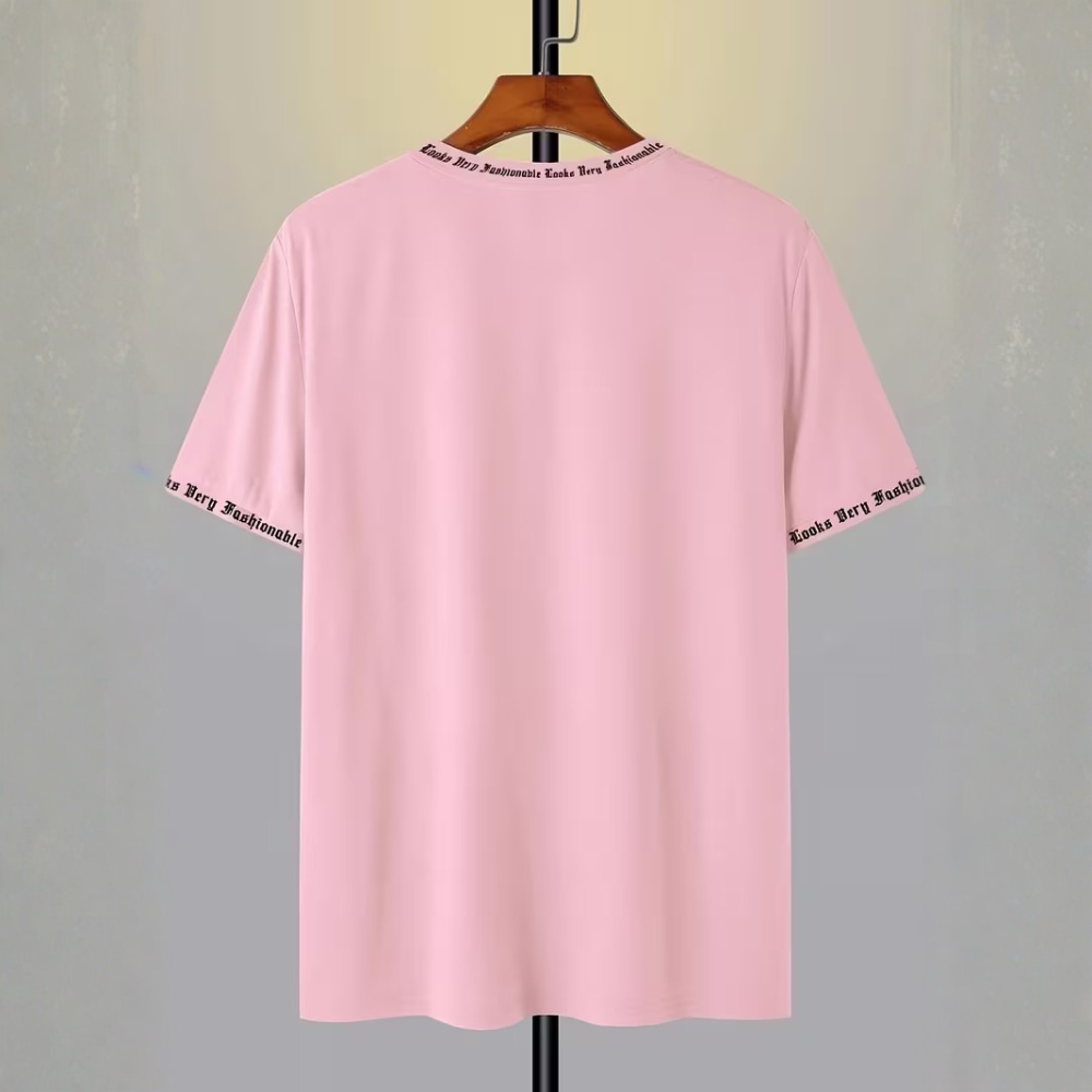 Casual Summer Short Sleeve Round Neck T Shirt For Men