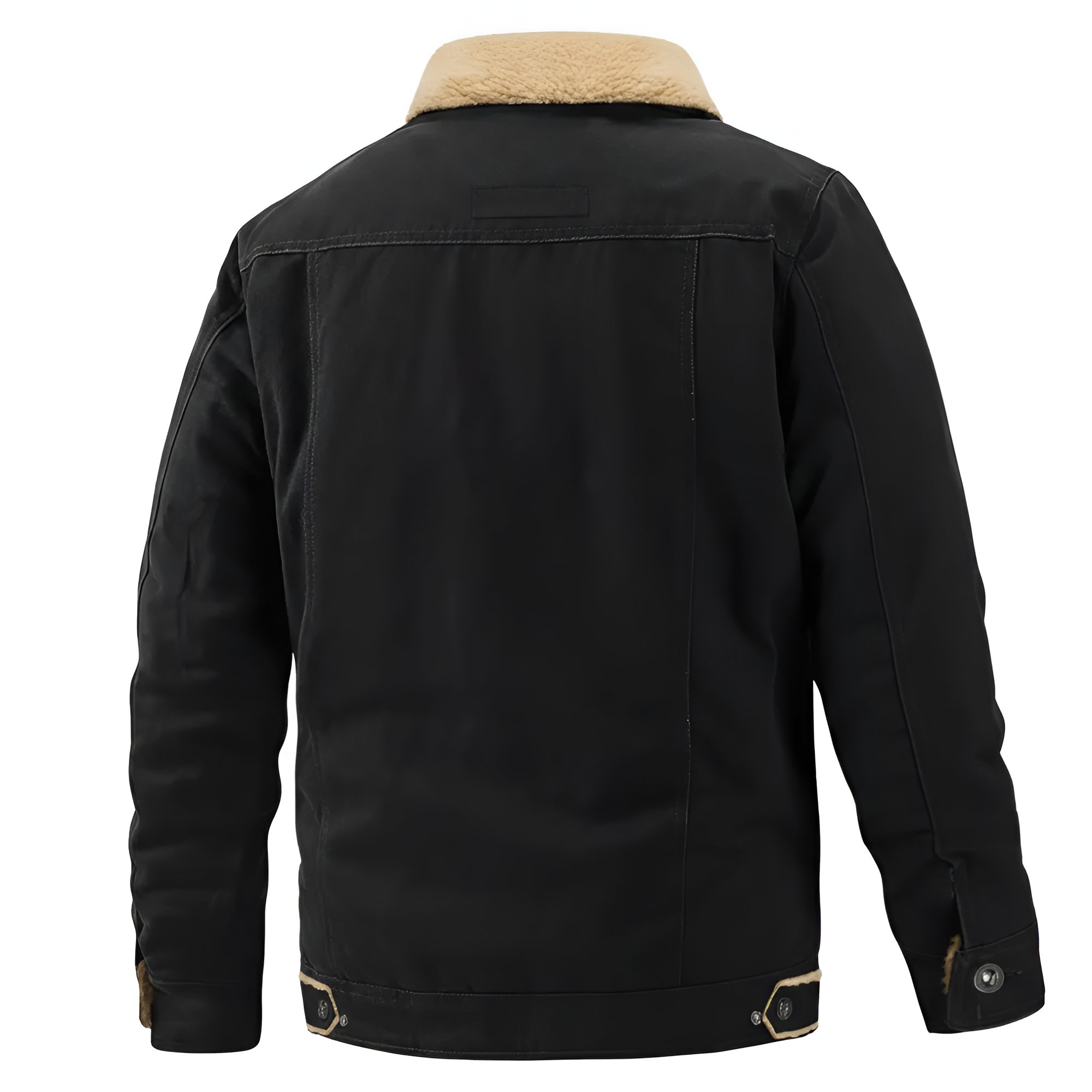 Thick Fleece Lined Utility Jacket For Men