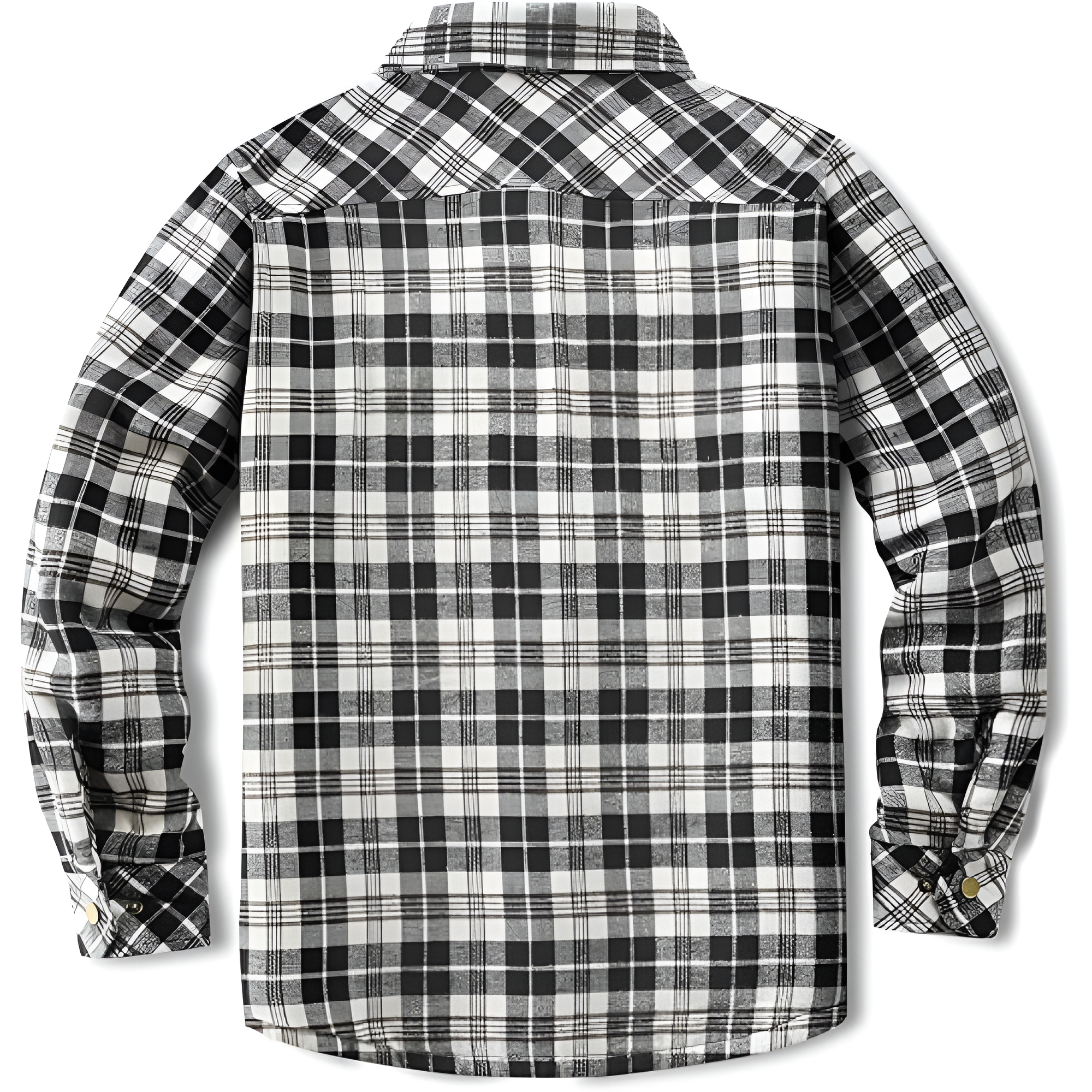 Men's Sherpa Lined Cotton Flannel Shirt Jacket Plaid Button Up Jacket Coat for Men with Pocket