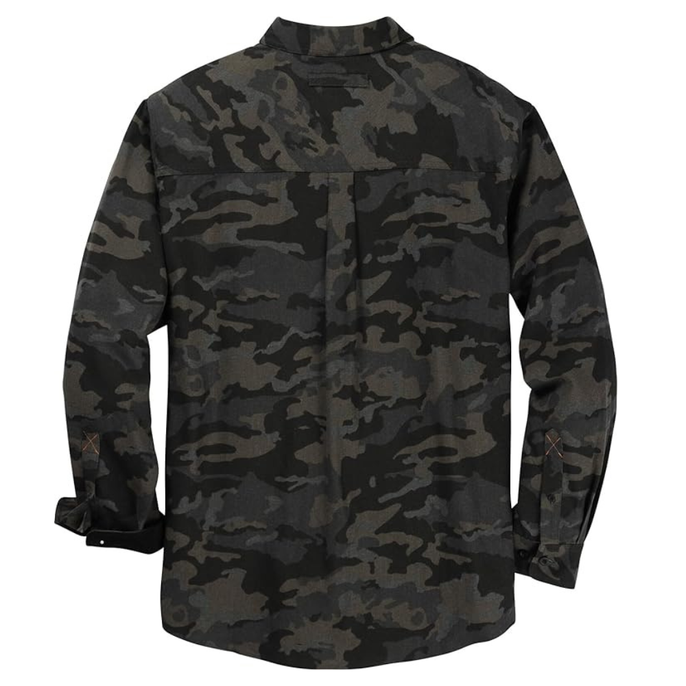 Sleeve And Button Down Flannel Shirt Long Sleeve For Men