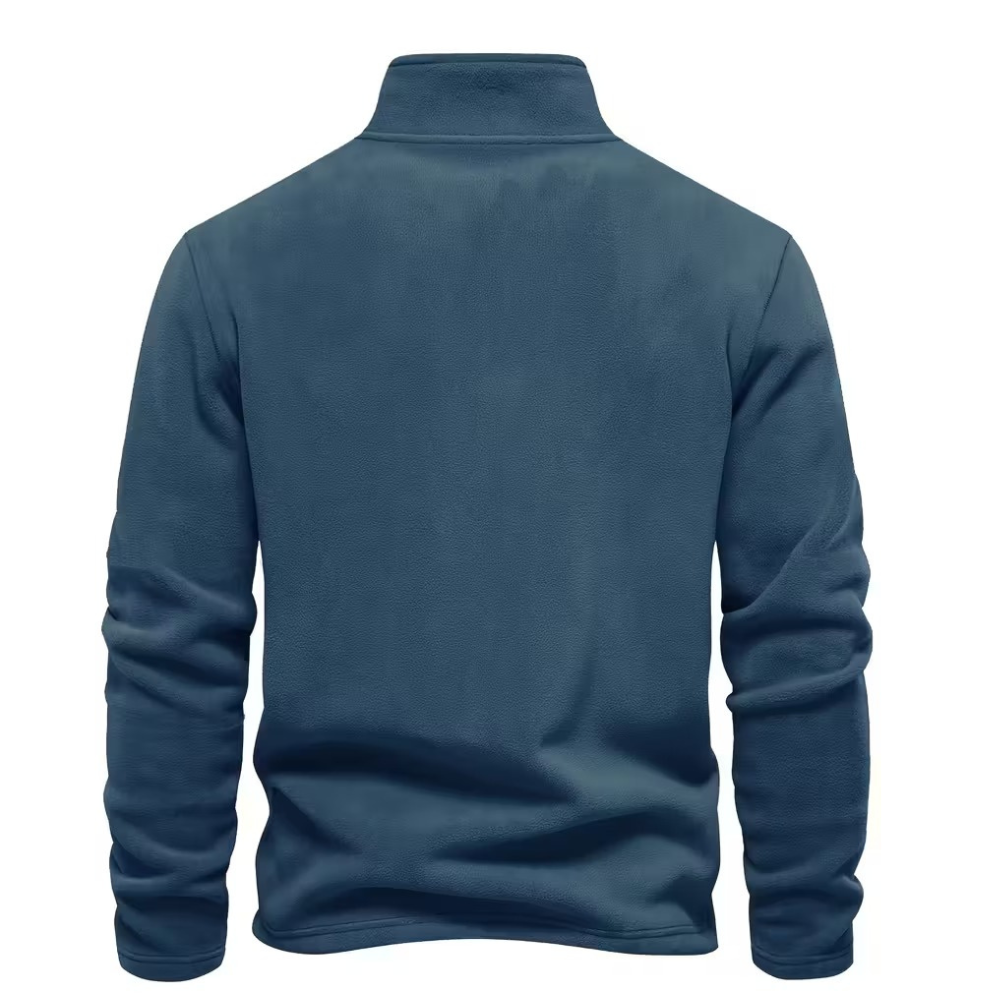 Half Zip Thermal Fleece Winter Sweater For Men