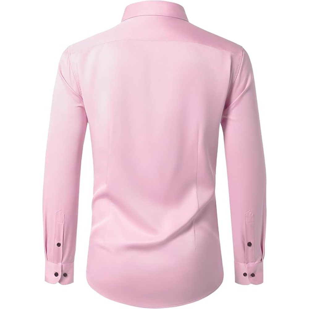Sleeve And Stretch Wrinkle Dress Shirt Long Sleeve For Men