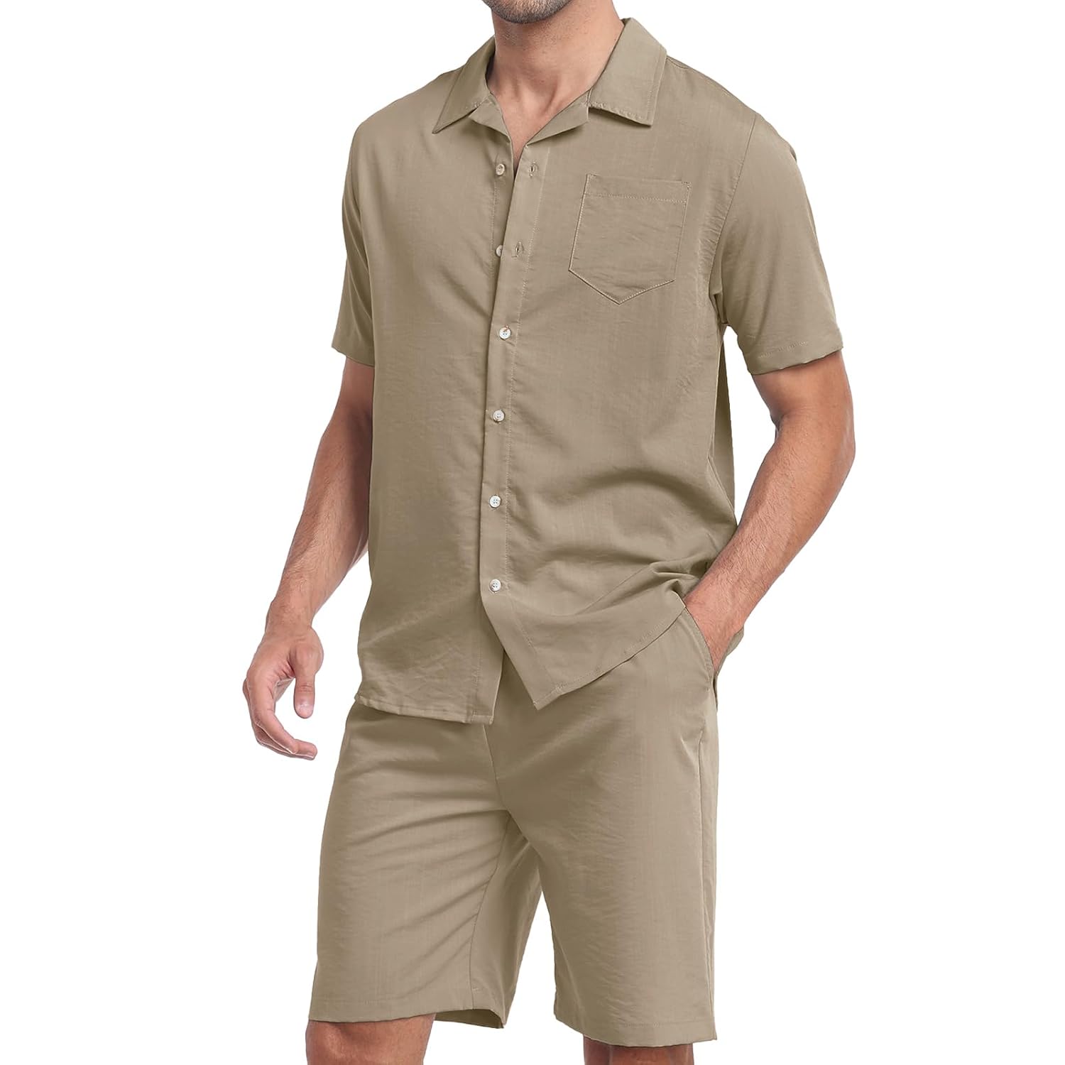 Casual Beach Wear Party Shirts And Short Set For Men